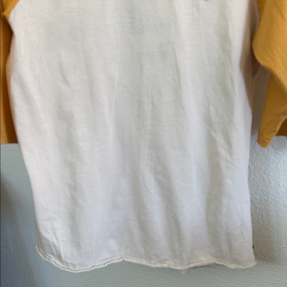 Billabong Yellow and White Long Sleeve T-Shirt - Picture 7 of 7